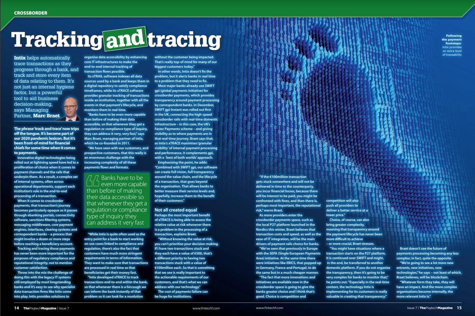 Trace and trace Fintech Finance